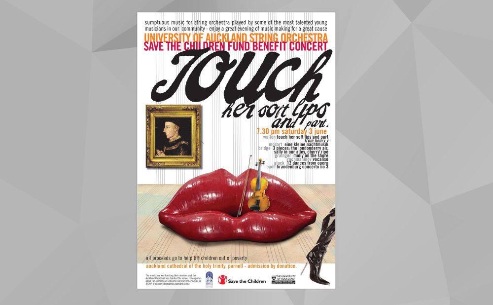 Auckland School of Music - Touch Poster Auckland School of Music - Touch Poster