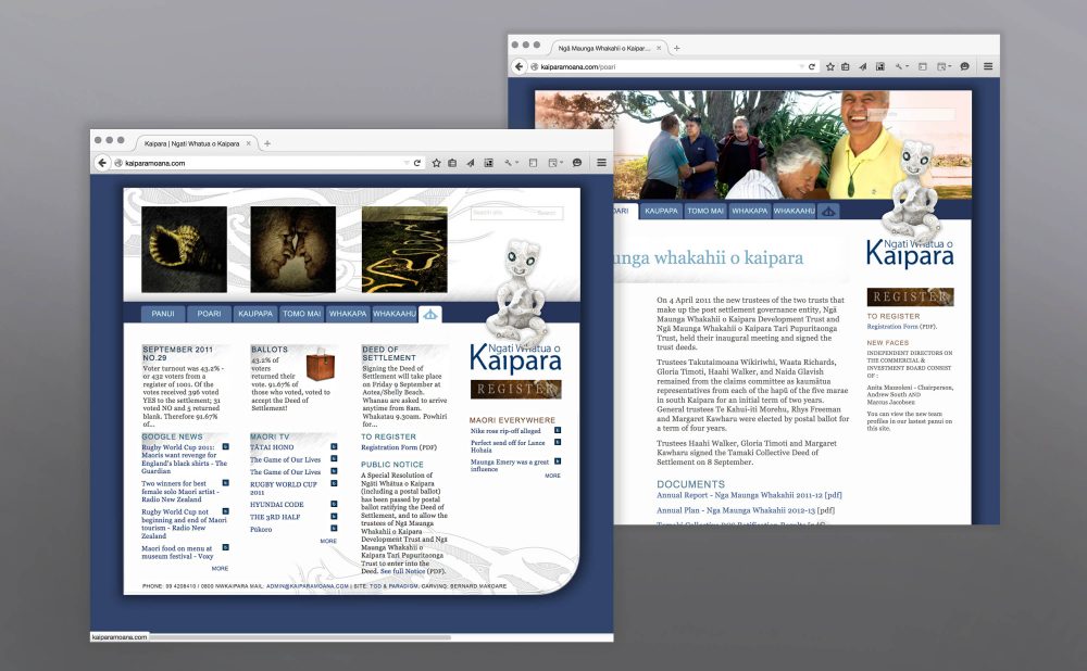 Ngati Whatua o Kaiparamoana - Site & CRM Ngati Whatua o Kaiparamoana - Site & CRM