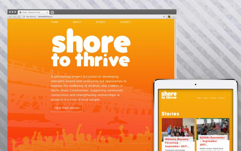 Shore To Thrive Desktop and Mobile Website