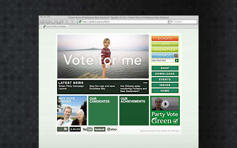 NZ Green Party  - homepage